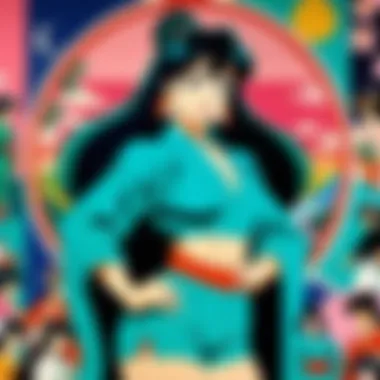 A nostalgic display of vintage Urusei Yatsura merchandise from the 80s.