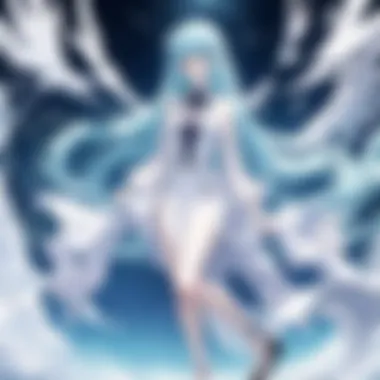 Ethereal Creatures in Supernatural Anime A mesmerizing scene from a supernatural anime showcasing ethereal creatures.